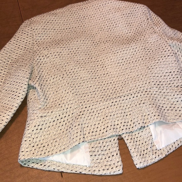 A.N.A. Lined Black and White Zip Blazer Jacket L - Picture 11 of 14